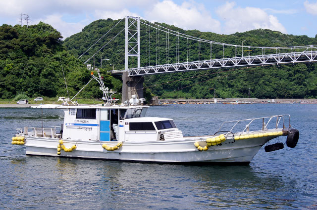 樋島へと架かる”樋島大橋”